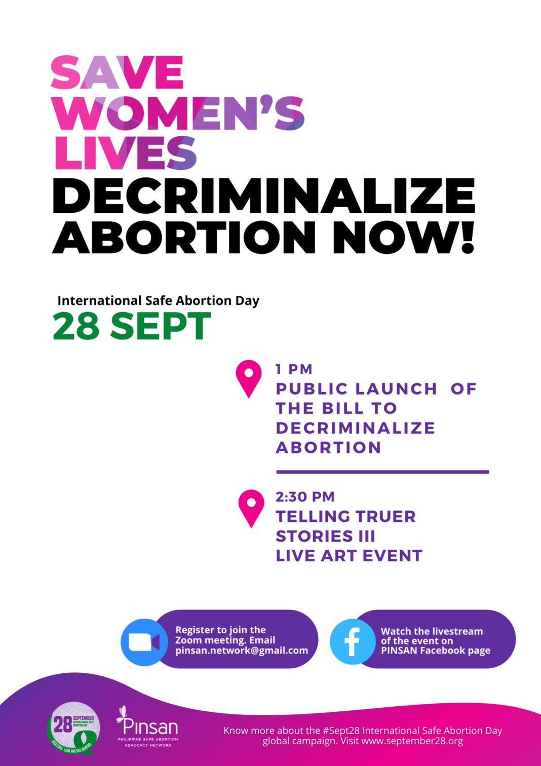 September 28, 2020 — International Safe Abortion Day | Decriminalize ...